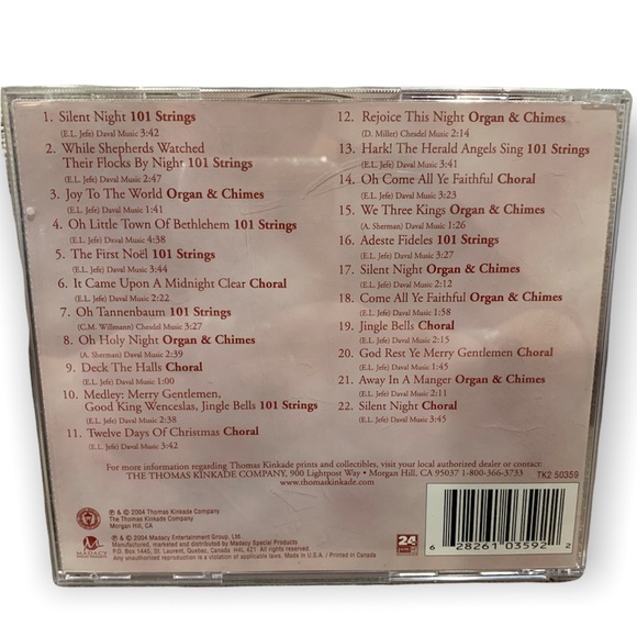 Silent Night CD Thomas Kinkade Collectors Society - Picture 2 of 3